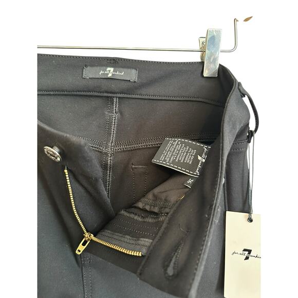 Seven For All Mankind Kimmie Bootcut Flare Black Pants Slacks Trousers Size 26 - Picture 6 of 7